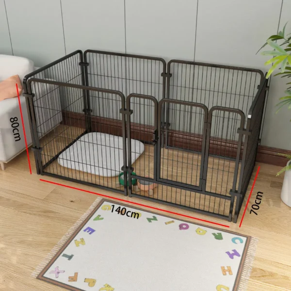6 Panels Dog Fence Playpen